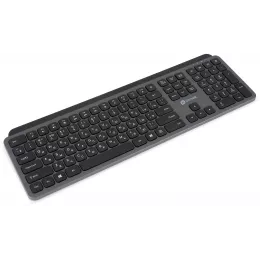 Клавиатура Оклик K859W серый/черный USB беспроводная slim Multimedia (2002136)