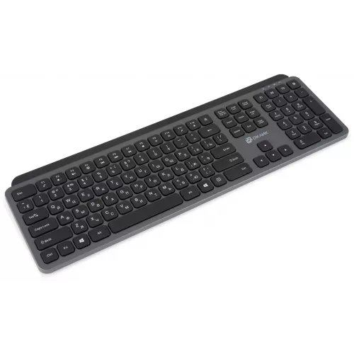 Клавиатура Оклик K859W серый/черный USB беспроводная slim Multimedia (2002136)