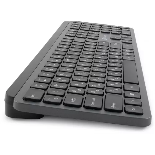 Клавиатура Оклик K859W серый/черный USB беспроводная slim Multimedia (2002136)