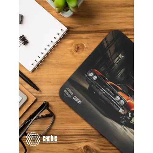 Коврик для мыши Cactus Orange Car рисунок 300x250x2мм (CS-MP-P06M)