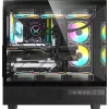 Корпус Formula Crystal Z8 FLOE черный без БП ATX 3x120mm 5x140mm 1xUSB2.0 1xUSB3.0 1xUSB3.1 audio bott PSU