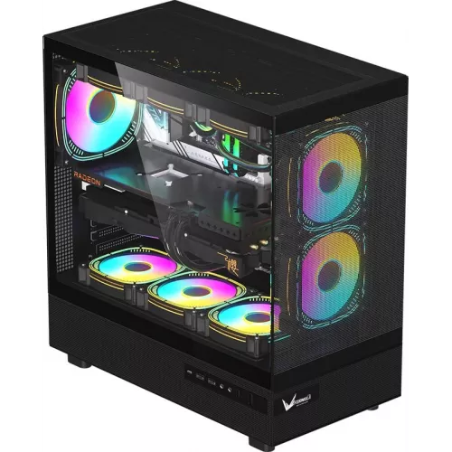 Корпус Formula Crystal Z8 FLOE черный без БП ATX 3x120mm 5x140mm 1xUSB2.0 1xUSB3.0 1xUSB3.1 audio bott PSU