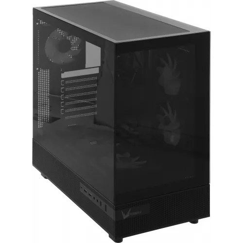 Корпус Formula Crystal Z8 FLOE черный без БП ATX 3x120mm 5x140mm 1xUSB2.0 1xUSB3.0 1xUSB3.1 audio bott PSU