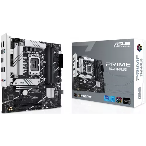 Материнская плата Asus PRIME B760M-PLUS Soc-1700 Intel B760 4xDDR5 mATX AC`97 8ch(7.1) 2.5Gg RAID+HDMI+DP