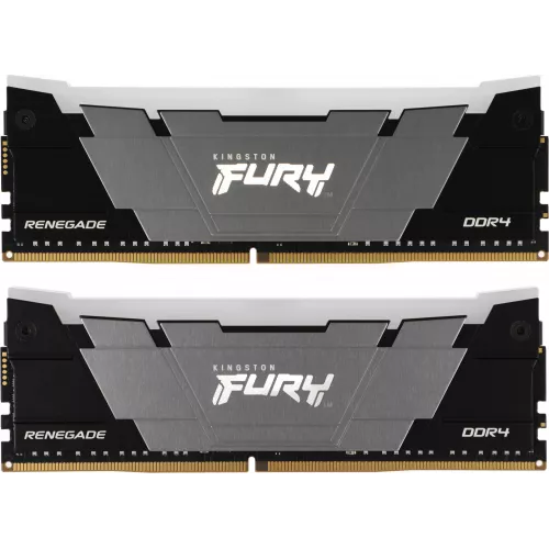 Память DDR4 2x8GB 4266MHz Kingston KF442C19RB2AK2/16 Fury Renegade RGB RTL Gaming PC4-34100 CL19 DIMM 288-pin 1.4В kit single rank с радиатором Ret