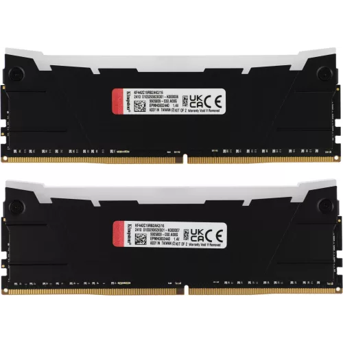 Память DDR4 2x8GB 4266MHz Kingston KF442C19RB2AK2/16 Fury Renegade RGB RTL Gaming PC4-34100 CL19 DIMM 288-pin 1.4В kit single rank с радиатором Ret