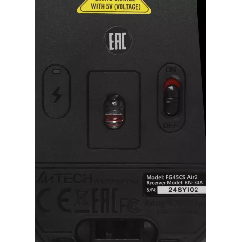 Мышь A4Tech Fstyler FG45CS Air2 серый оптическая 2000dpi silent беспров. USB для ноутбука 7but (FG45CS AIR2 USB (STONE GREY))