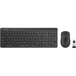 Клавиатура + мышь A4Tech Fstyler FG2300 Air2 клав:черный мышь:черный USB беспроводная slim (FG2300 AIR2 BLACK)