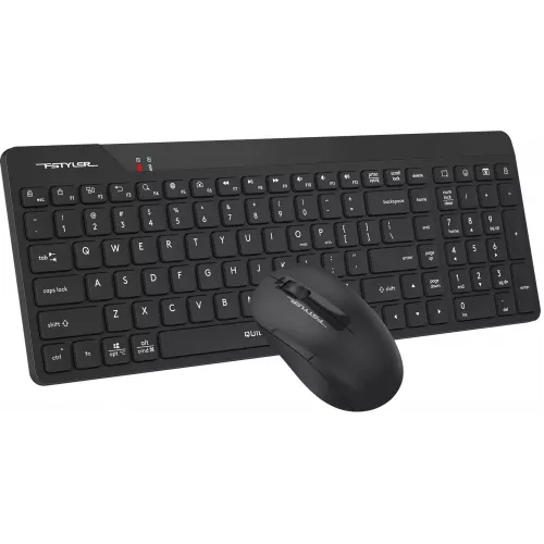 Клавиатура + мышь A4Tech Fstyler FG2300 Air2 клав:черный мышь:черный USB беспроводная slim (FG2300 AIR2 BLACK)