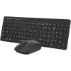 Клавиатура + мышь A4Tech Fstyler FG2300 Air2 клав:черный мышь:черный USB беспроводная slim (FG2300 AIR2 BLACK)