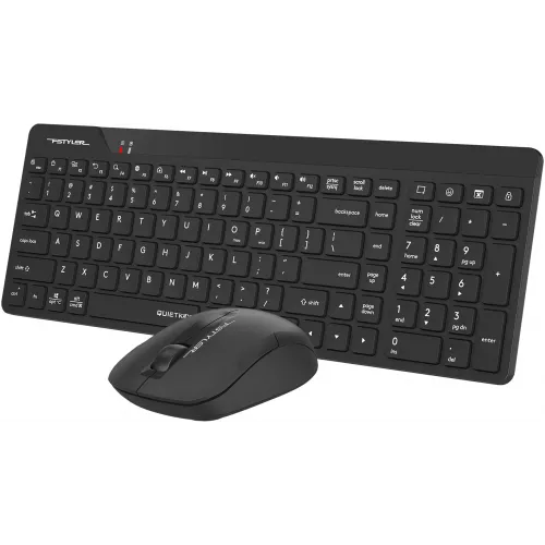 Клавиатура + мышь A4Tech Fstyler FG2300 Air2 клав:черный мышь:черный USB беспроводная slim (FG2300 AIR2 BLACK)