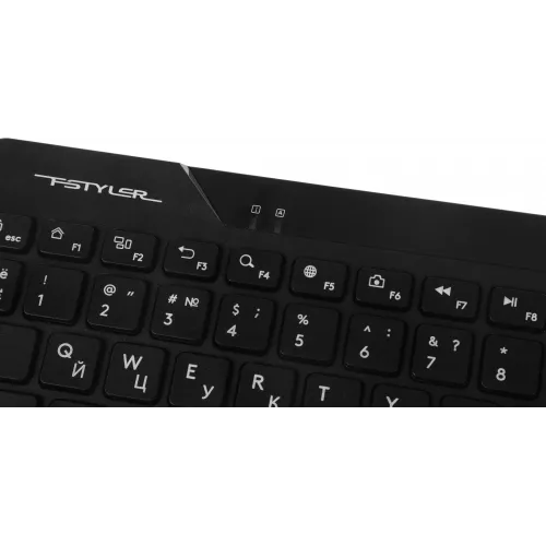 Клавиатура + мышь A4Tech Fstyler FG2300 Air2 клав:черный мышь:черный USB беспроводная slim (FG2300 AIR2 BLACK)