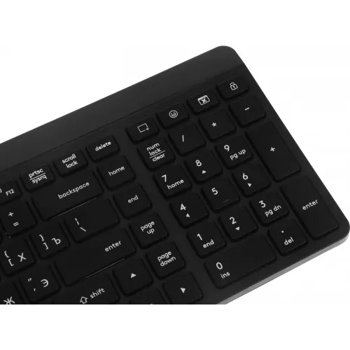 Клавиатура + мышь A4Tech Fstyler FG2300 Air2 клав:черный мышь:черный USB беспроводная slim (FG2300 AIR2 BLACK)