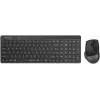Клавиатура + мышь A4Tech Fstyler FG2400 Air2 клав:черный мышь:черный USB беспроводная slim (FG2400 AIR2 BLACK)