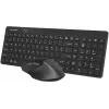 Клавиатура + мышь A4Tech Fstyler FG2400 Air2 клав:черный мышь:черный USB беспроводная slim (FG2400 AIR2 BLACK)