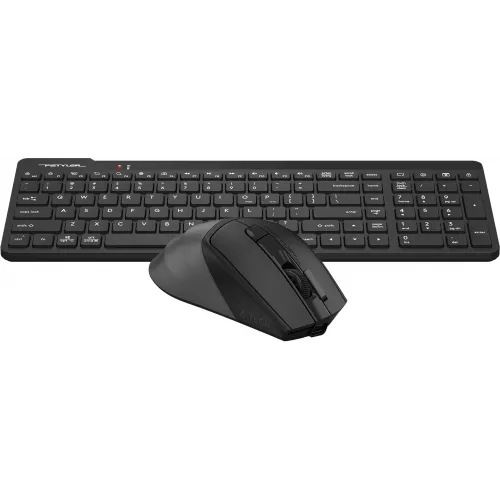 Клавиатура + мышь A4Tech Fstyler FG2400 Air2 клав:черный мышь:черный USB беспроводная slim (FG2400 AIR2 BLACK)