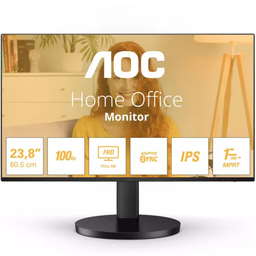 Монитор AOC 27" Basic-Line 27B3HA2 черный IPS LED 1ms 16:9 HDMI M/M матовая 250cd 178гр/178гр 1920x1080 100Hz VGA FHD 3.4кг