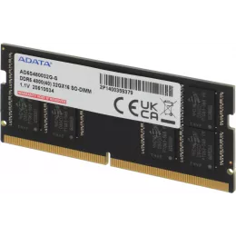 Память DDR5 32GB 4800MHz A-Data AD5S480032G-S RTL PC4-38400 CL40 SO-DIMM 262-pin 1.1В single rank Ret