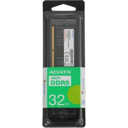 Память DDR5 32GB 4800MHz A-Data AD5S480032G-S RTL PC4-38400 CL40 SO-DIMM 262-pin 1.1В single rank Ret