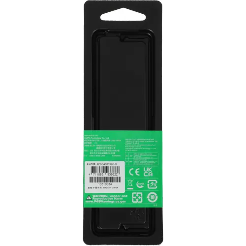 Память DDR5 32GB 4800MHz A-Data AD5S480032G-S RTL PC4-38400 CL40 SO-DIMM 262-pin 1.1В single rank Ret