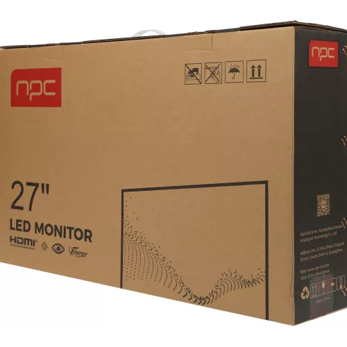Монитор NPC 27" MF2704-F черный IPS LED 5ms 16:9 HDMI M/M матовая 250cd 178гр/178гр 1920x1080 75Hz VGA DP FHD 4кг