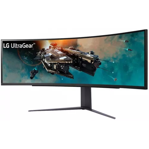 Монитор LG 49" UltraGear 49GR85DC-B черный VA LED 32:9 HDMI матовая HAS Piv 3000:1 450cd 178гр/178гр 5120x1440 240Hz FreeSync Premium Pro DP 2K USB 15.1кг