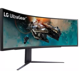 Монитор LG 49" UltraGear 49GR85DC-B черный VA LED 32:9 HDMI матовая HAS Piv 3000:1 450cd 178гр/178гр 5120x1440 240Hz FreeSync Premium Pro DP 2K USB 15.1кг