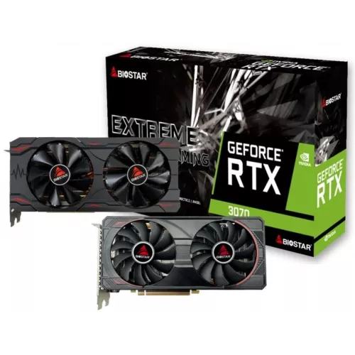 Видеокарта Biostar PCI-E 4.0 VN3706RM82 NVIDIA GeForce RTX 3070 8Gb 256bit GDDR6 1500/14000 HDMIx1 DPx3 HDCP Ret