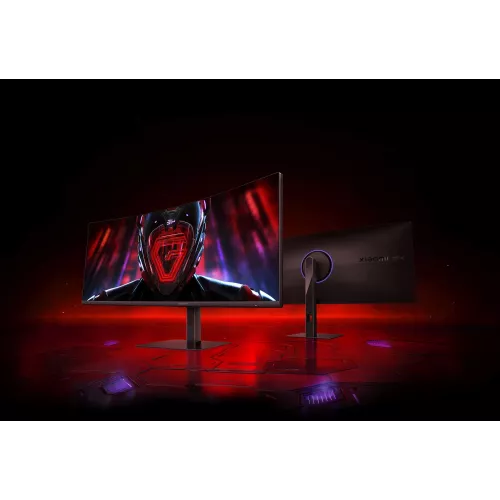 Монитор Xiaomi 34" Curved Gaming Monitor G34WQi черный VA LED 1ms 21:9 HDMI матовая HAS Piv 350cd 178гр/178гр 3440x1440 180Hz FreeSync Premium DP 2K 6.9кг