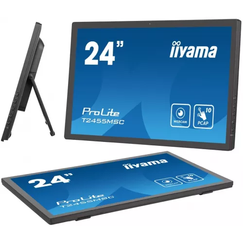 Монитор Iiyama 23.8" ProLite T2455MSC-B1 черный IPS LED 16:9 HDMI M/M глянцевая 1000:1 400cd 178гр/178гр 1920x1080 60Hz DP FHD USB Touch 4.4кг