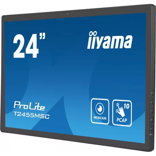 Монитор Iiyama 23.8" ProLite T2455MSC-B1 черный IPS LED 16:9 HDMI M/M глянцевая 1000:1 400cd 178гр/178гр 1920x1080 60Hz DP FHD USB Touch 4.4кг