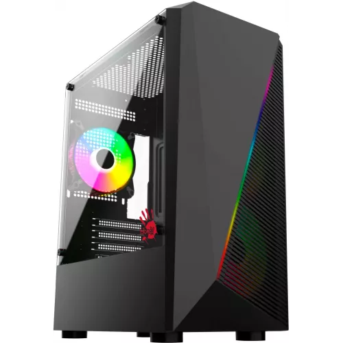 Корпус Bloody BD-CC102F черный без БП mATX 4x120mm 2xUSB2.0 1xUSB3.0 audio bott PSU