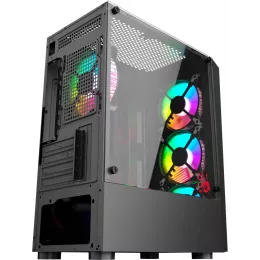 Корпус Bloody BD-CC102F черный без БП mATX 4x120mm 2xUSB2.0 1xUSB3.0 audio bott PSU