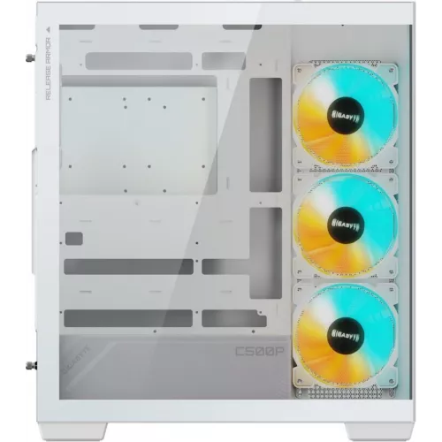 Корпус Gigabyte GB-C500PI ST белый без БП ATX 6x120mm 3x140mm 2xUSB3.0 audio bott PSU
