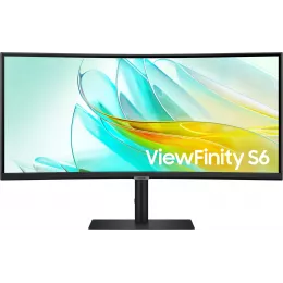 Монитор Samsung 34" ViewFinity S6 S34C650UAIXCI черный VA LED 5ms 21:9 HDMI M/M полуматовая 350cd 178гр/178гр 3440x1440 100Hz FreeSync DP Ultra WQHD USB 8кг