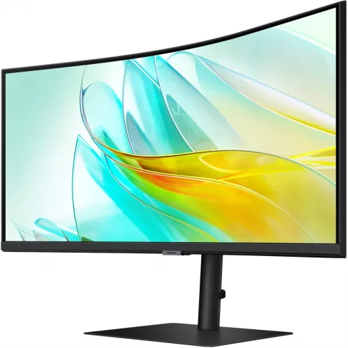 Монитор Samsung 34" ViewFinity S6 S34C650UAIXCI черный VA LED 5ms 21:9 HDMI M/M полуматовая 350cd 178гр/178гр 3440x1440 100Hz FreeSync DP Ultra WQHD USB 8кг
