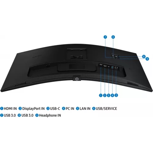 Монитор Samsung 34" ViewFinity S6 S34C650UAIXCI черный VA LED 5ms 21:9 HDMI M/M полуматовая 350cd 178гр/178гр 3440x1440 100Hz FreeSync DP Ultra WQHD USB 8кг