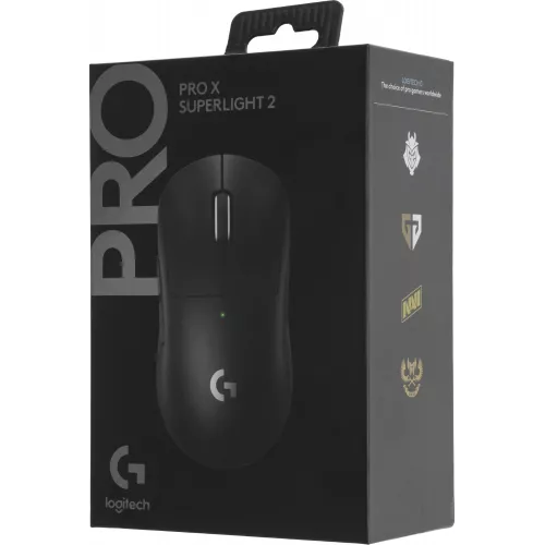 Мышь Logitech G Pro X Superlight 2 черный оптическая 32000dpi беспров. USB 4but (910-006632)