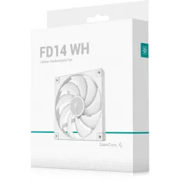 Вентилятор для корпуса Deepcool FD14 140х140x25 белый 4-pin 25.6дБ (R-FD14-WHNPN1-G) Ret