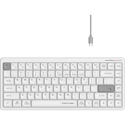 Клавиатура A4Tech Fstyler FBX53C белый USB беспроводная BT/Radio slim Multimedia (FBX53C)