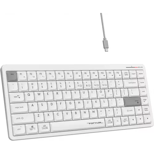 Клавиатура A4Tech Fstyler FBX53C белый USB беспроводная BT/Radio slim Multimedia (FBX53C)