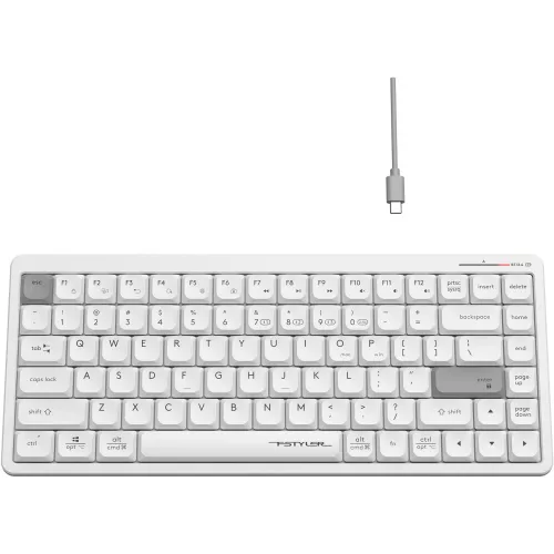 Клавиатура A4Tech Fstyler FBX53C белый USB беспроводная BT/Radio slim Multimedia (FBX53C)