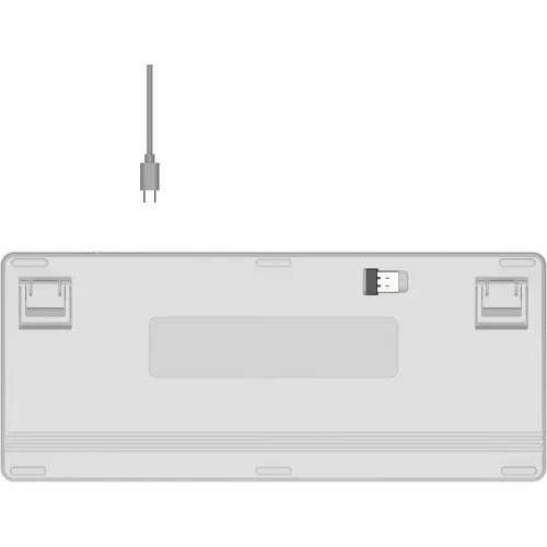 Клавиатура A4Tech Fstyler FBX53C белый USB беспроводная BT/Radio slim Multimedia (FBX53C)