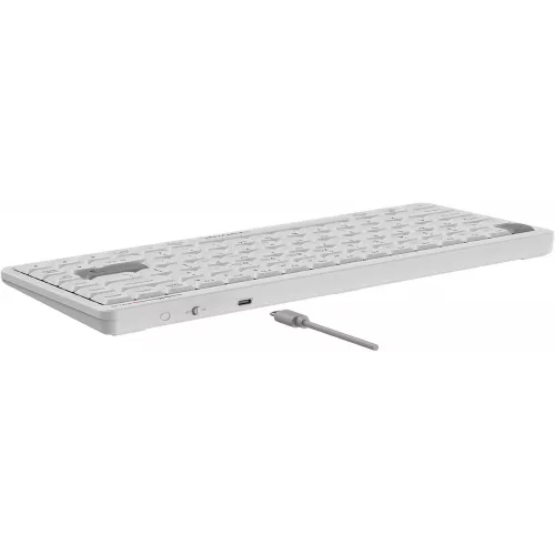 Клавиатура A4Tech Fstyler FBX53C белый USB беспроводная BT/Radio slim Multimedia (FBX53C)