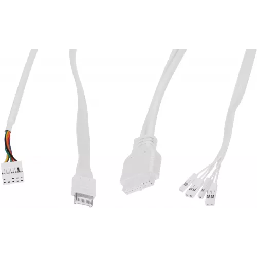 Корпус PcCooler C3T500 белый без БП ATX 9x120mm 5x140mm 2xUSB3.0 audio bott PSU