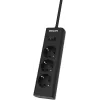Сетевой фильтр Philips CHP2135BB/51 3м (3 розетки) черный (коробка)