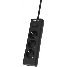 Сетевой фильтр Philips CHP2135BB/51 3м (3 розетки) черный (коробка)