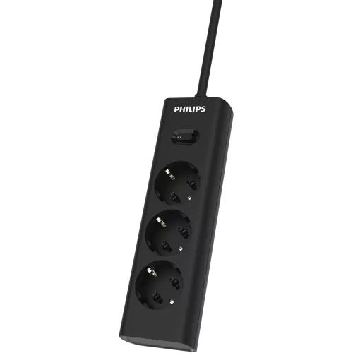 Сетевой фильтр Philips CHP2135BB/51 3м (3 розетки) черный (коробка)