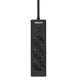 Сетевой фильтр Philips CHP2135BB/51 3м (3 розетки) черный (коробка)