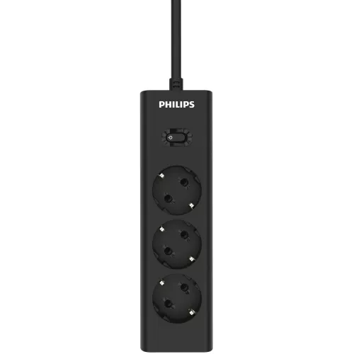 Сетевой фильтр Philips CHP2135BB/51 3м (3 розетки) черный (коробка)